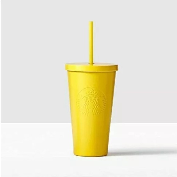 Starbucks Other - Starbucks Yellow Lemon Stainless Steel Tumbler Cup